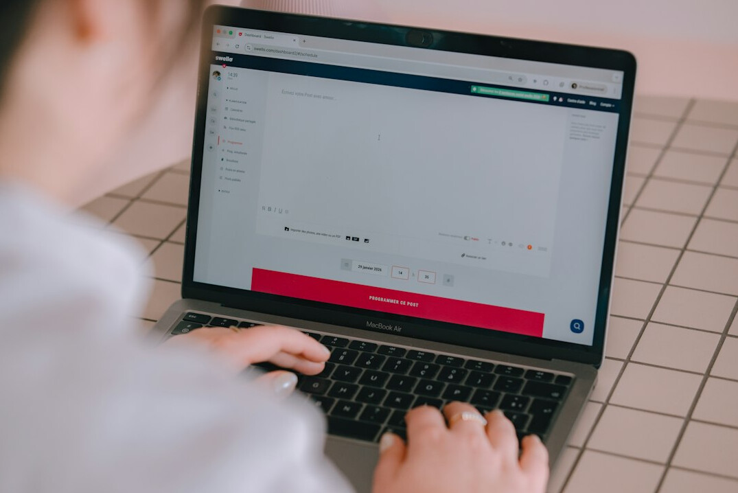 person learning coding on laptop