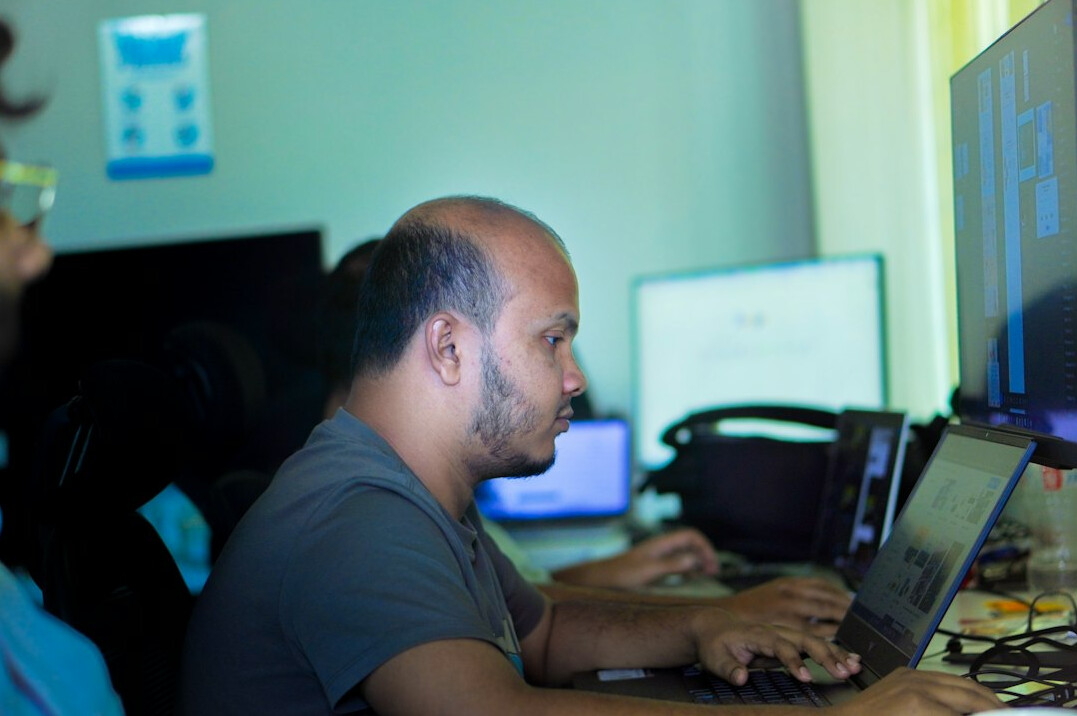 students learning python